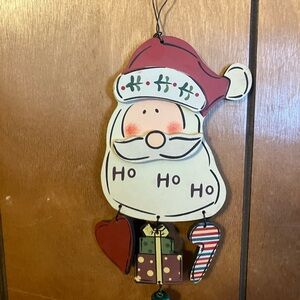 Festive Santa Hanging Decoration - Red and White